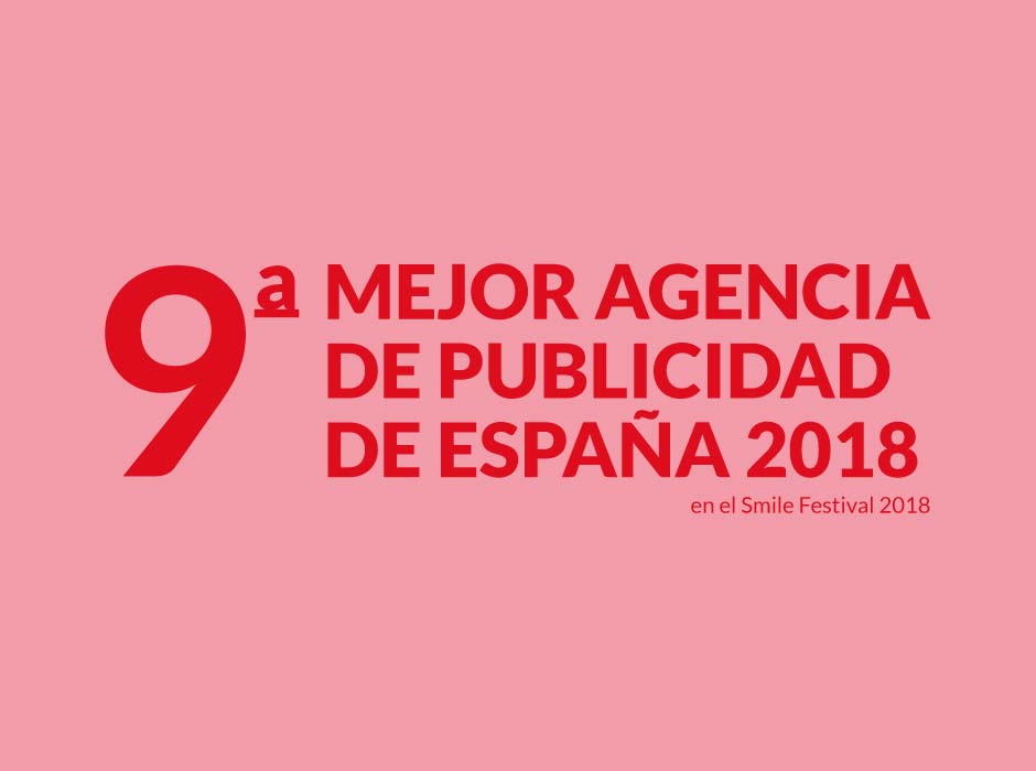 Novena mejor agencia de publicidad de España de 2018 en el Smile Festival