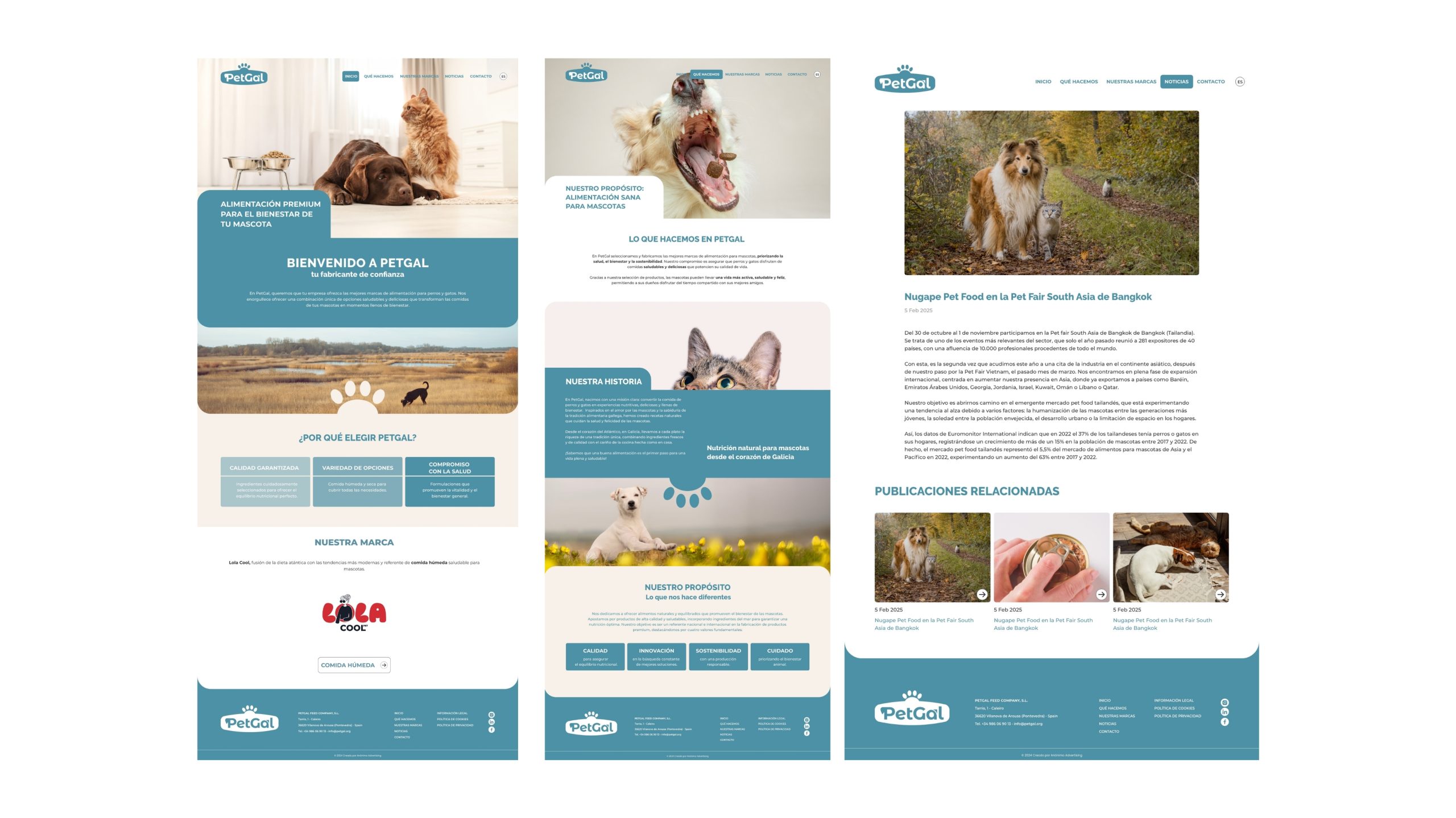 Diseño web para PetGal por Anónimo Advertising