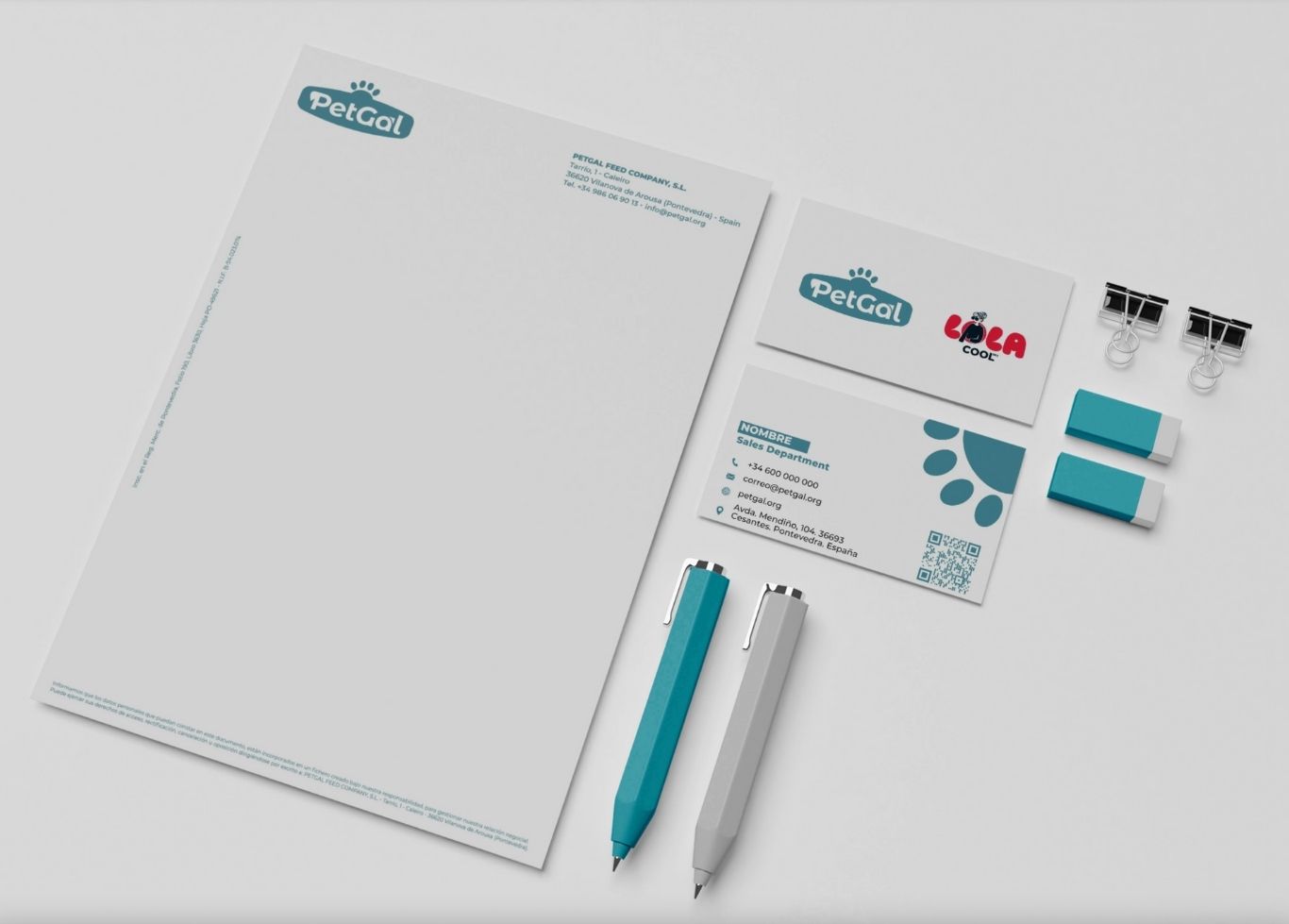 Diseño de papelería para PetGal por Anónimo Advertising