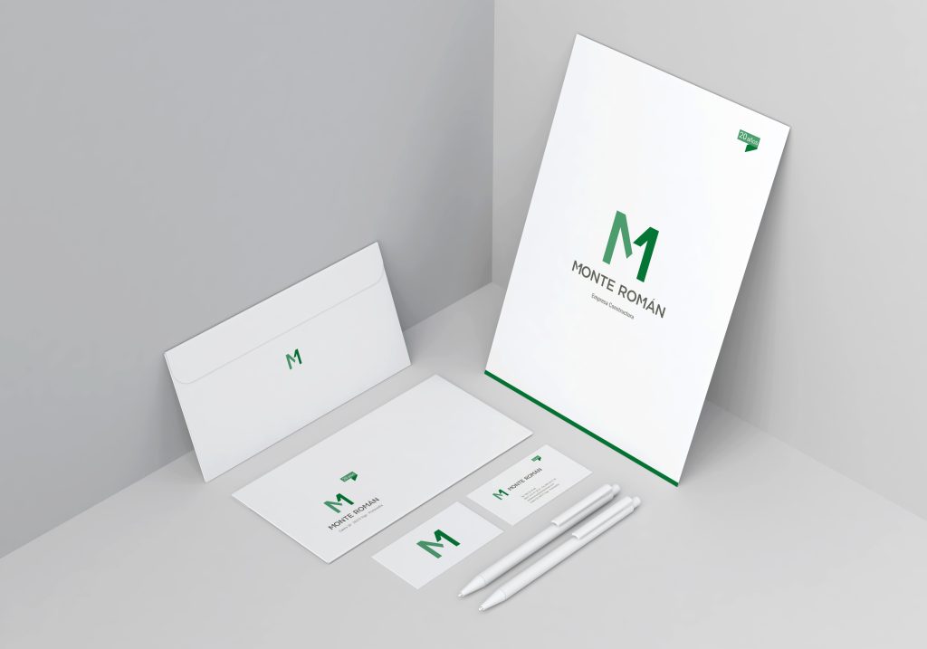 Papelería para Monte Román por Anónimo Advertising