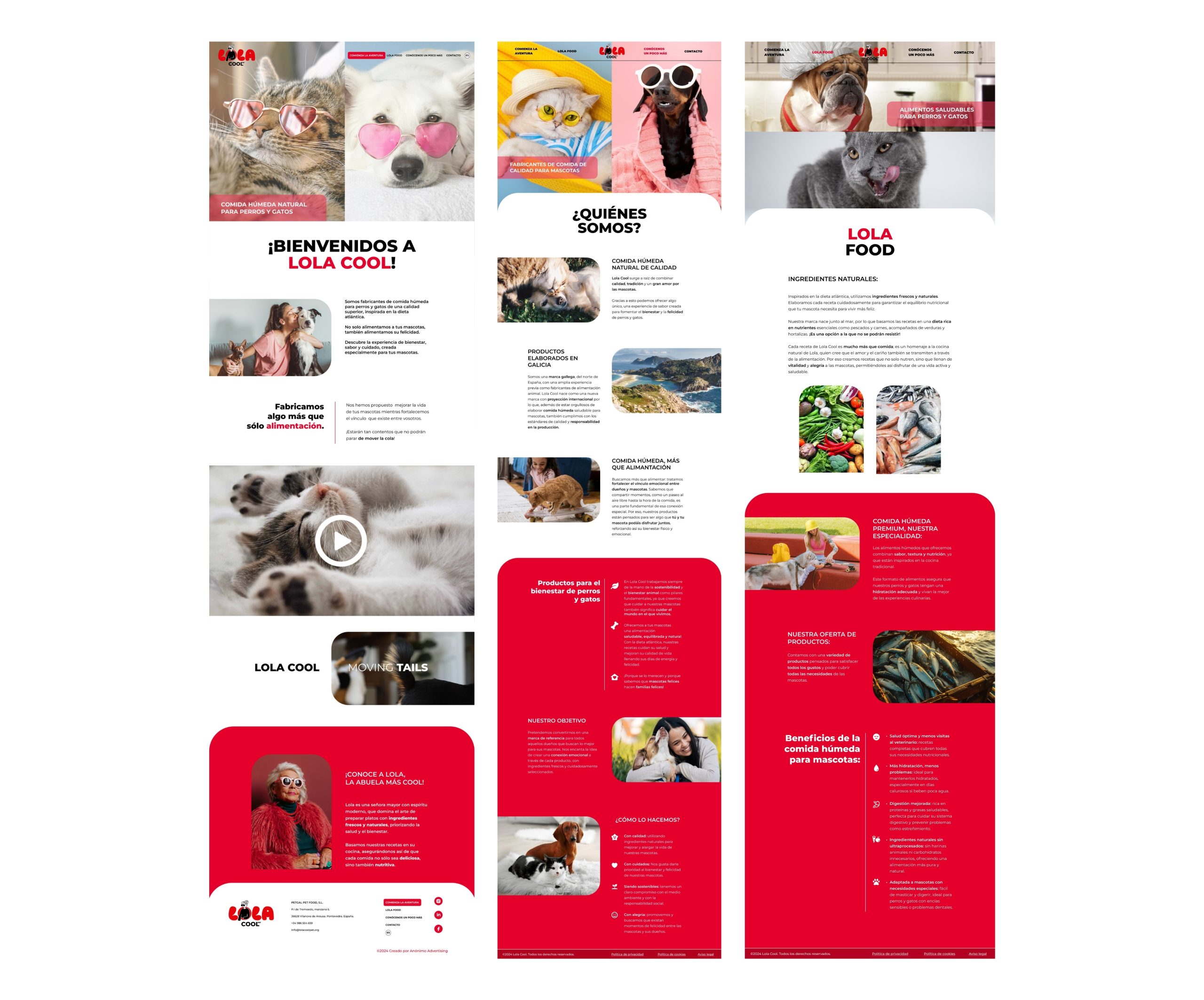 Diseño web para LolaCool por Anónimo Advertising