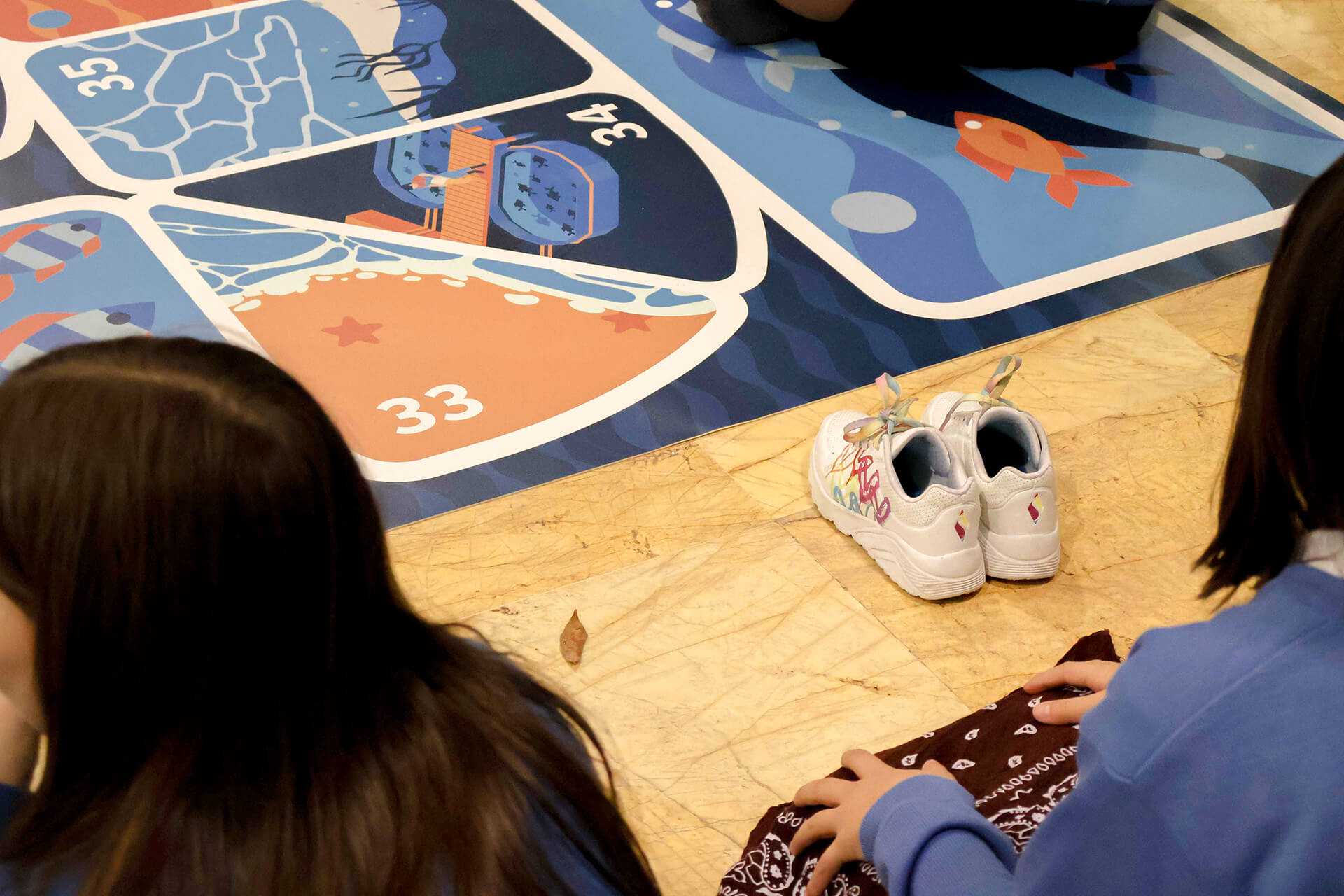 tablero suelo -Juego OCA - IEO